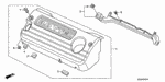 17143RCAA00 - Engine: RUBBER C, ENGINE COVER for Honda Image