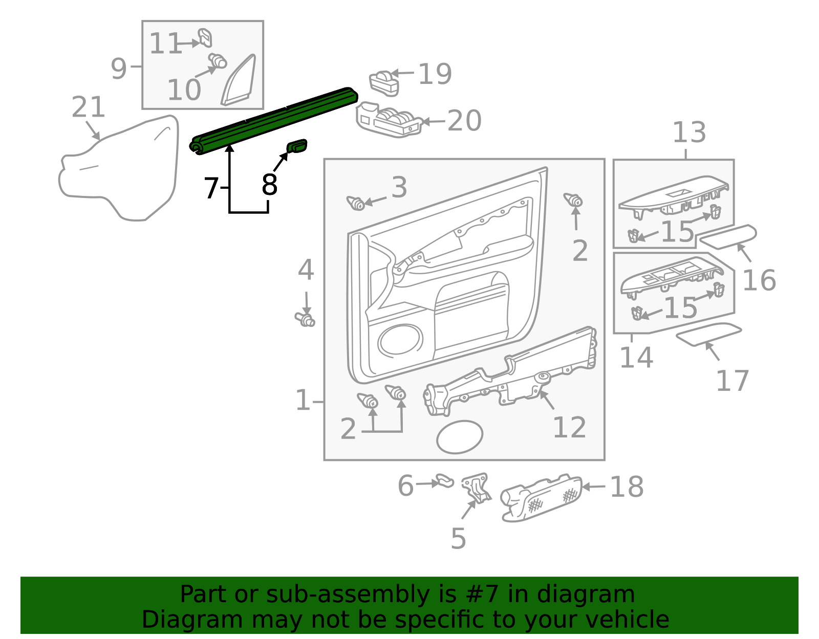 2004-2009 Lexus Door Window Belt Weatherstrip 68172-48032 | OEM