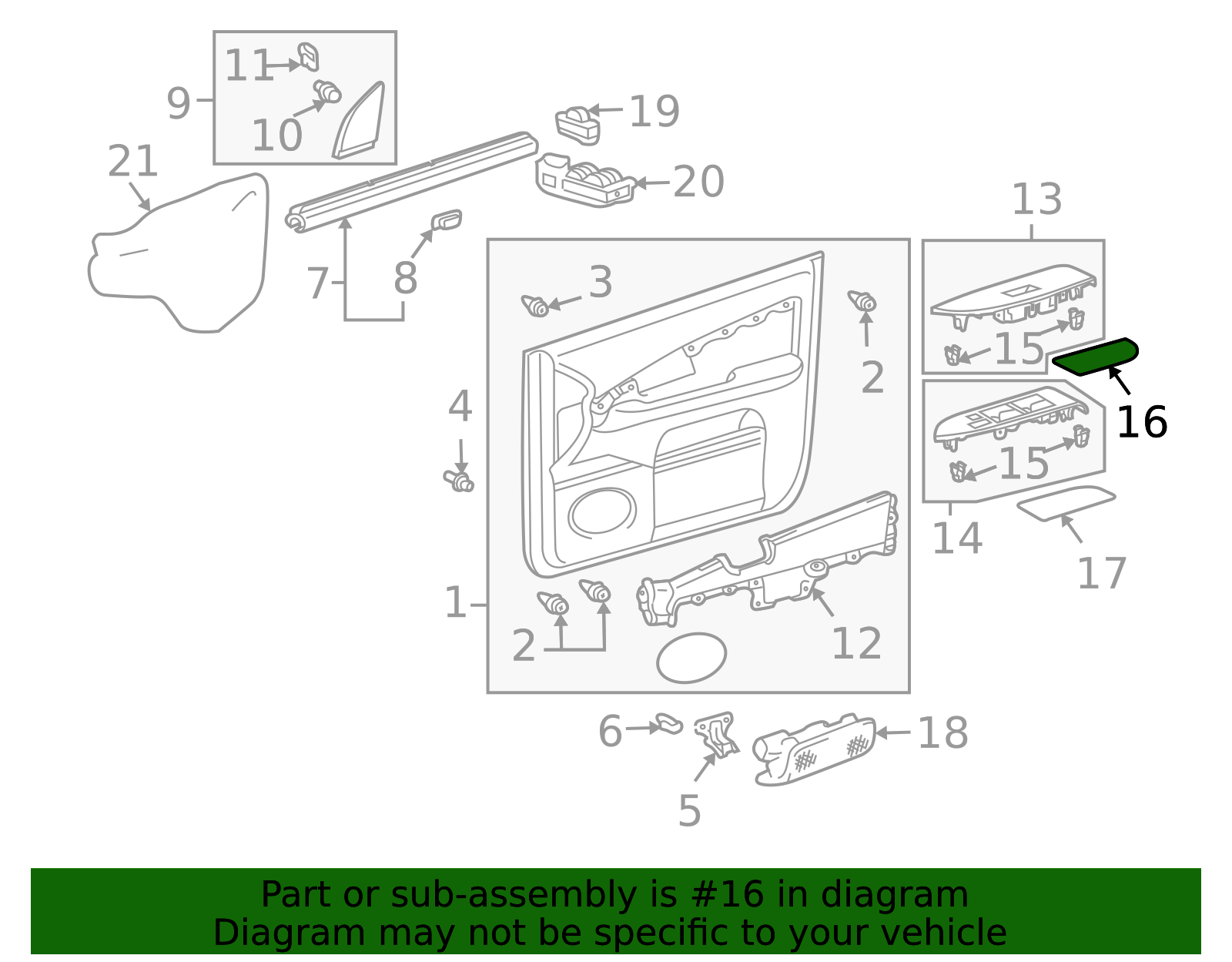 2004-2009 Lexus Door Panel Insert 74221-0E010 | OEM Parts Online
