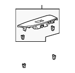 742300E010 - Body: Switch Bezel for Lexus: RX330, RX350 Image