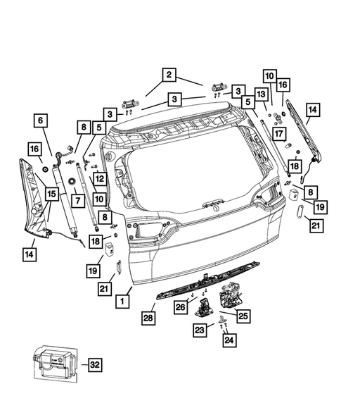 Lift and Tail gates for 2014 Jeep Cherokee #0