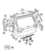 68103064AC - : Power Liftgate Motor And Gear, Left for Mopar Image
