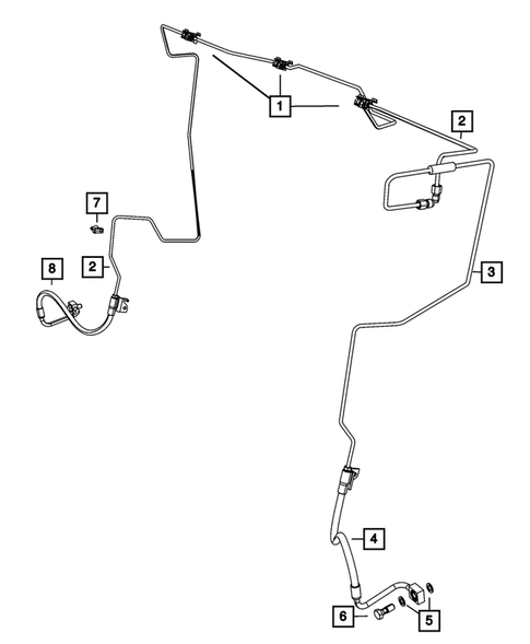 Hydraulic Control Unit, Brake Tubes and Hoses for 2011 Dodge Durango #0