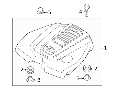 Engine Appearance Cover for 2018 INFINITI Q70 #0