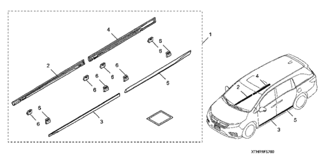 Lower Door Garnish (Chrome) for 2021 Honda Odyssey #0