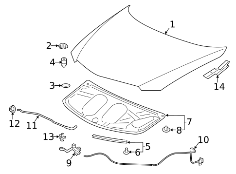 Hood & Components for 2016 Acura ILX #0