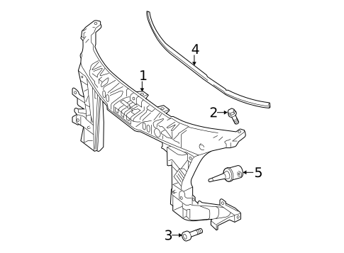 Radiator Support for 2018 Mercedes-Benz Sprinter 2500 #0