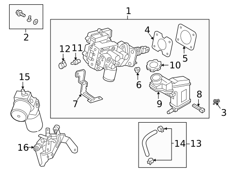 Master Cylinder - Components On Dash Panel for 2018 Hyundai Sonata #0