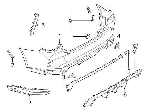 Bumper & Components - Rear for 2021 BMW M4 #2