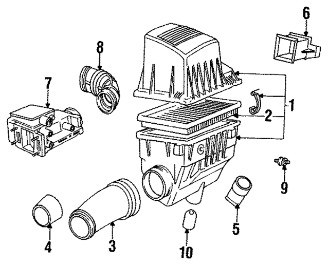 13627547980 - Electrical: Mass Air Flow Sensor for BMW Image