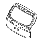 72800S9600 - Body: Lift Gate for Kia Image