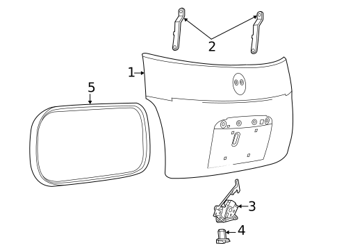 Trunk for 2019 Fiat 500 #0