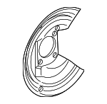 18017714 - Brakes: Splash Shield for Buick: LeSabre, Park Avenue, Riviera | Cadillac: Allante, DeVille, Eldorado, Seville | Oldsmobile: Aurora | Pontiac: Bonneville Image