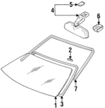 8781016040B0 - : Mirror Inside for Toyota: Paseo Image