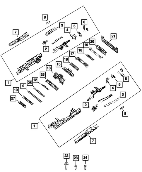 Floor Pans for 2026 Chrysler Pacifica #0