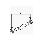 25414D2000 - Belts &amp; Cooling: Radiator Coolant Hose for Hyundai Image