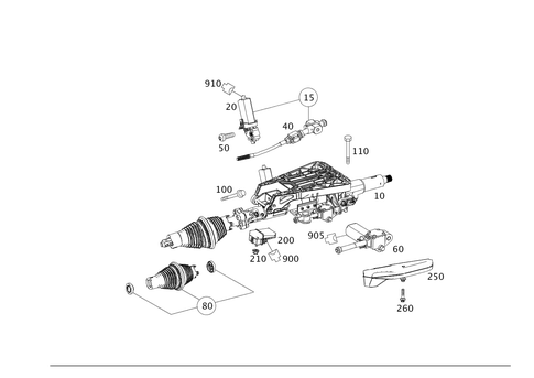Steering Column Tube and Steering Shaft for 2013 Mercedes-Benz E400 #0