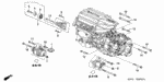 957011005508 - Engine: BOLT, FLANGE (10X55) for Acura Image