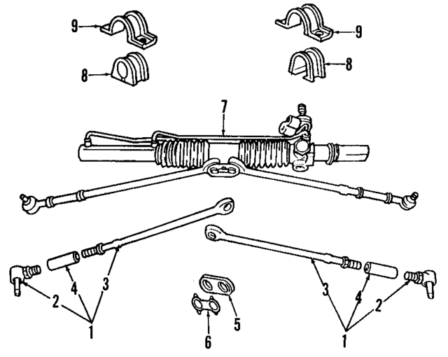 4897706AA - Steering: Rack And Pinion Mount Bushing for Mopar Image