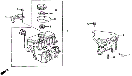 ABS Modulator for 1995 Honda Prelude #0