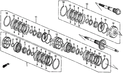 AT Clutch (DX) for 1984 Honda Prelude #0