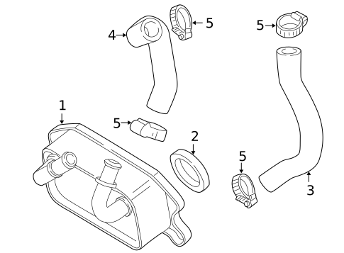 Oil Cooler for 2007 Volvo XC70 #0
