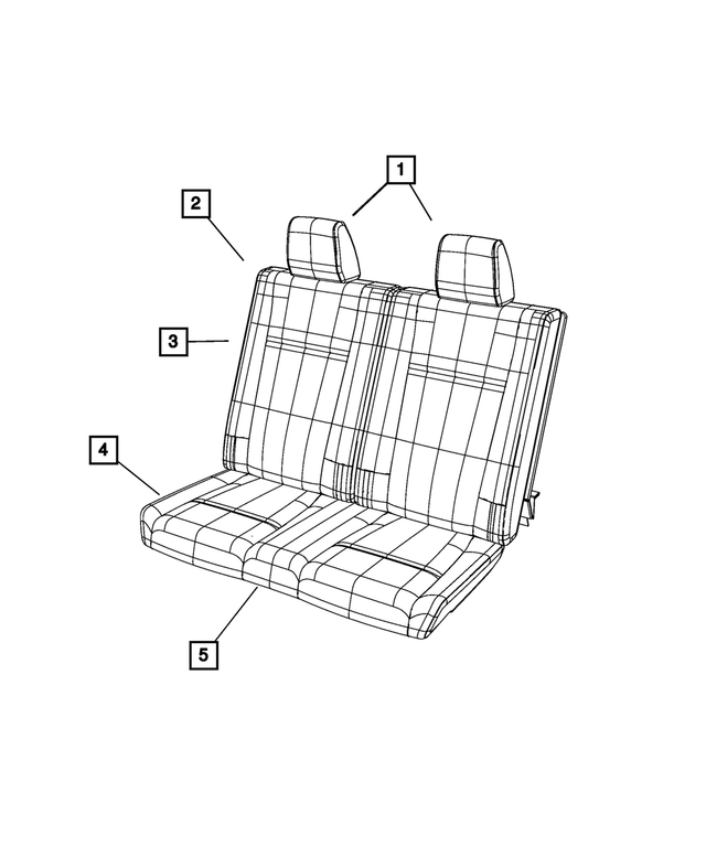 1PR401DVAA - : Seat Back Cover, Right for Mopar Image