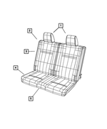1KQ961DVAA - Interior Trim: Rear Headrest for Mopar Image