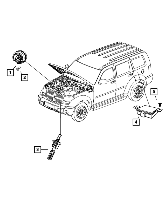« 56038724AB – Electrical : Alarme Sirene pour Mopar Image »