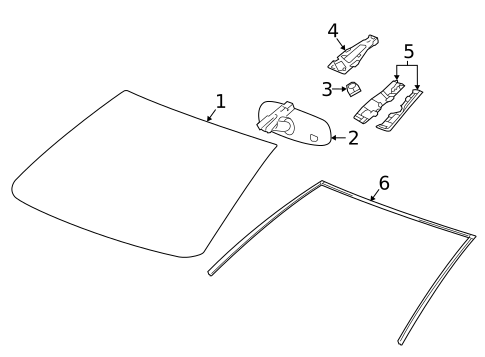Glass - Windshield for 2014 Chevrolet Spark EV #0