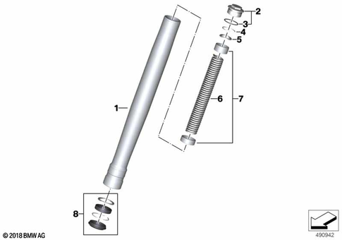 Telescopic Forks, Telelever for 2019 BMW-Motorrad F 900 XR #1