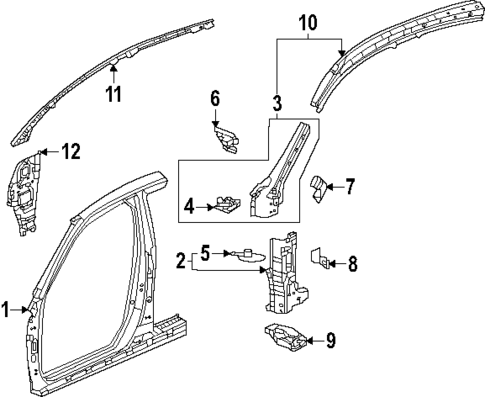 Hinge Pillar for 2024 Acura Integra #0