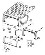 55154587 - Electrical: Nozzle Mounting Nut for Chrysler: PT Cruiser | Jeep: Wrangler Image