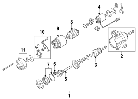 Starter for 2009 INFINITI FX35 #0