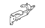 1J3665WJA01 - Cooling System: HVAC Heater Control Valve Solenoid Bracket for Honda: Clarity Image