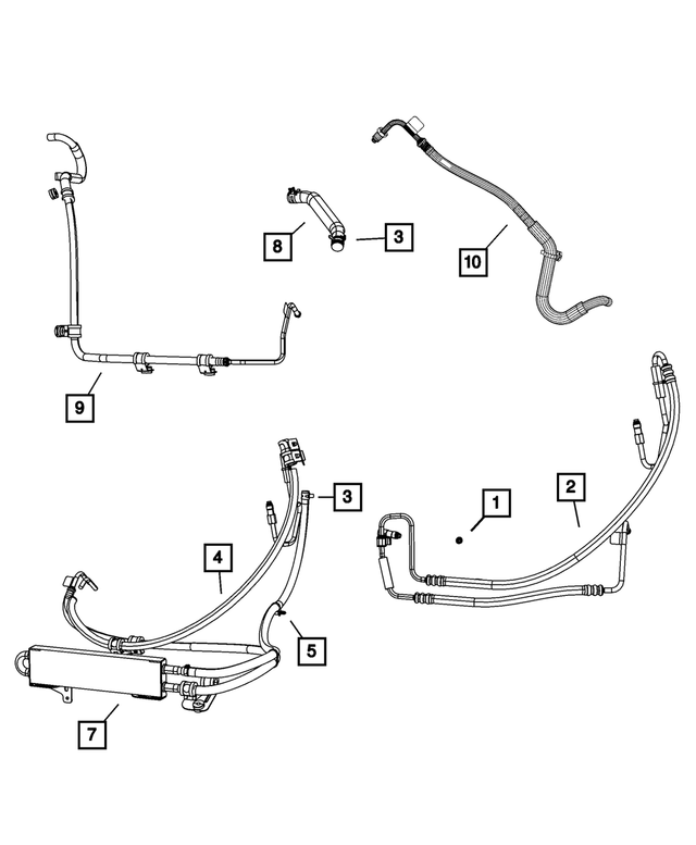 « 52125270AF – Steering : Pression De Direction Assistée Durite pour Mopar Image »