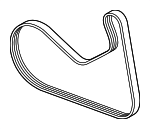 11289453610 - Cooling System: Serpentine Belt for BMW Image