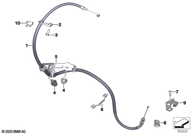 32738405175 - : Clutch Cable for BMW-Motorrad Image