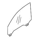 32368812 - Body: Door Glass for Volvo: S40, V50 Image