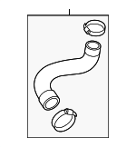 4G0145738AH - Cooling System: Pressure Hose for Audi: A6 Quattro, A7 Quattro Image