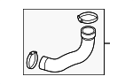 4G0145709AC - : 2014-2016 Audi - Inlet Hose for Audi: A6 Quattro, A7 Quattro Image