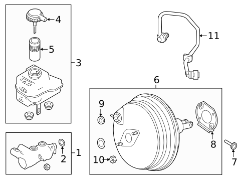 Master Cylinder - Components On Dash Panel for 2019 Land Rover Range Rover #0