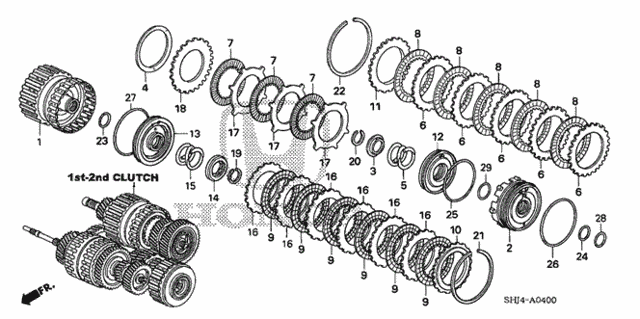 AT Clutch (1st-2nd) (-'06) for 2005 Honda Odyssey #0
