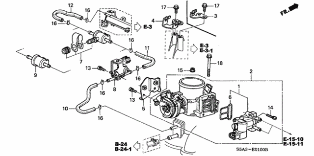 Throttle Body for 2001 Honda Civic #0