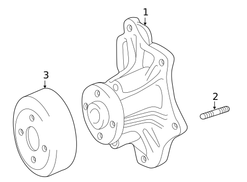 Water Pump for 2003 Toyota Camry #0