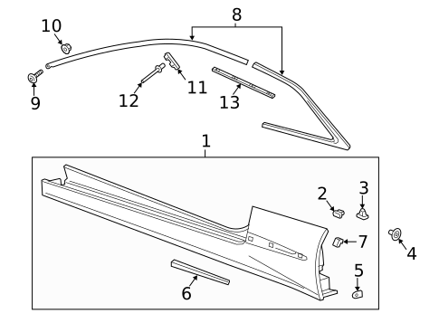 Exterior Trim - Pillars for 2014 Cadillac ELR #0