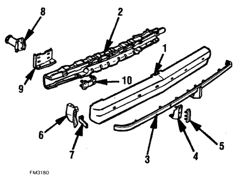 Rear Bumper for 1984 Pontiac Parisienne #0