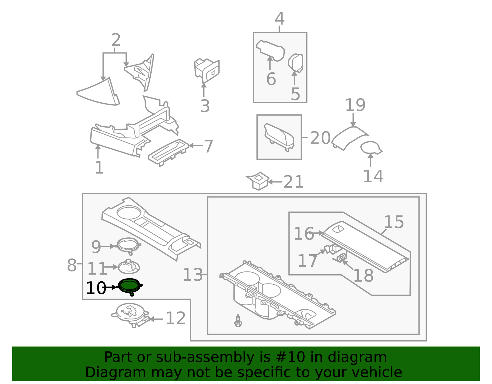 2006-2008 Mazda MX-5 Miata Automatic Transmission Shift Cover Plate ...