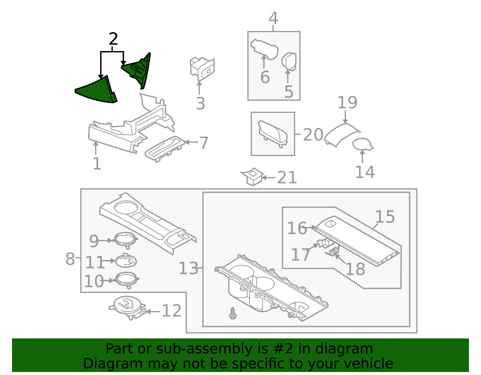 2006-2008 Mazda MX-5 Miata Console Panel NE51-64-240B-02 | OEM