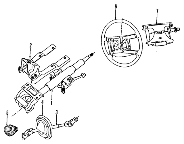 MB616687 - Steering: Steering Column for Mopar Image